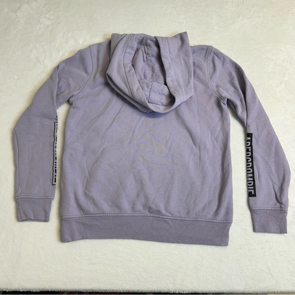Abercrombie & Fitch Kids Purple Boy's Logo Cotton Blend Fleece Hoodie Size 11/12 - Picture 4 of 6
